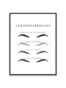 Läkningsprocess bryn Poster