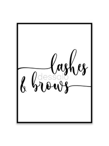 Lashes & Brows Poster