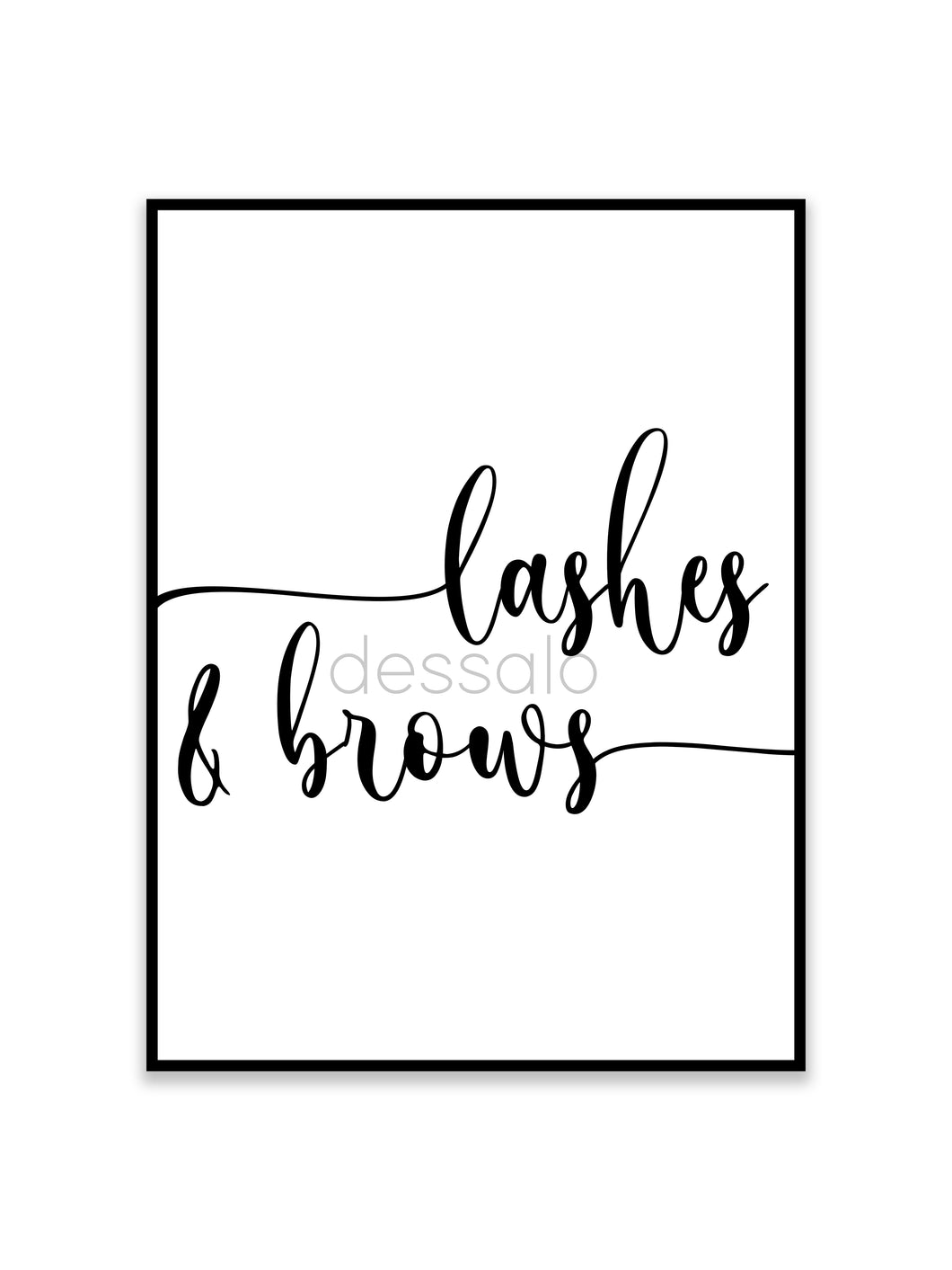 Lashes & Brows Poster