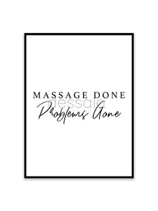 Massage Done Poster