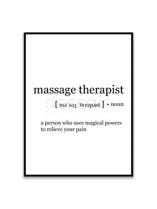 Massage therapist Poster